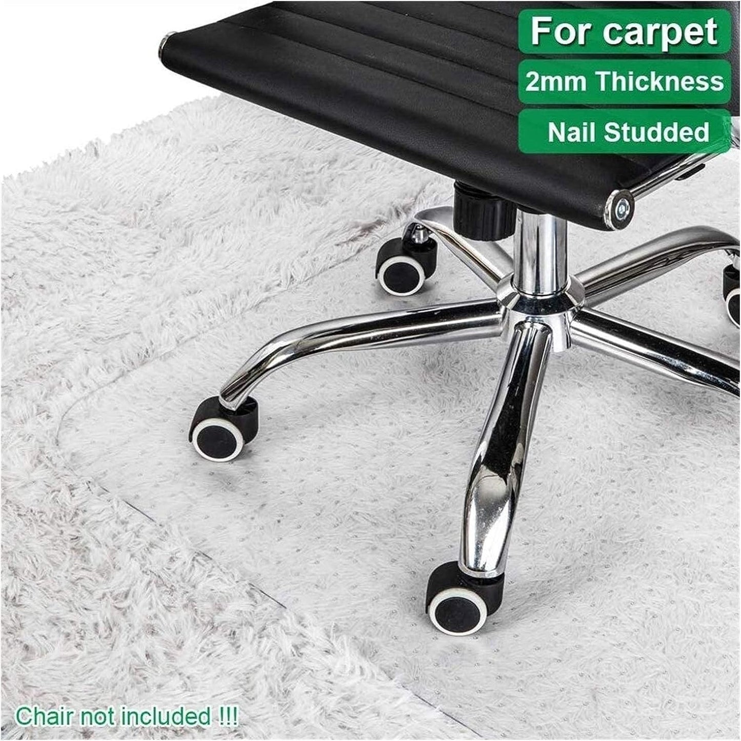 GOMINIMO PVC Chair Mat Floor Carpet (135x114cm) - Cosy Abode