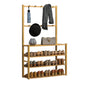 GOMINIMO Bamboo Clothes Rack and Shoe Rack Shelves 80cm - Cosy Abode