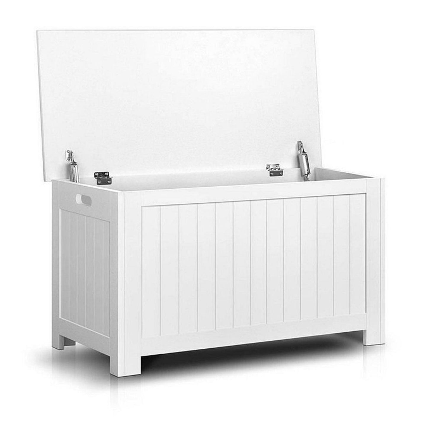 GOMINIMO Kids Toy Storage Box with Lid and Air Gap Handle (White) - Cosy Abode