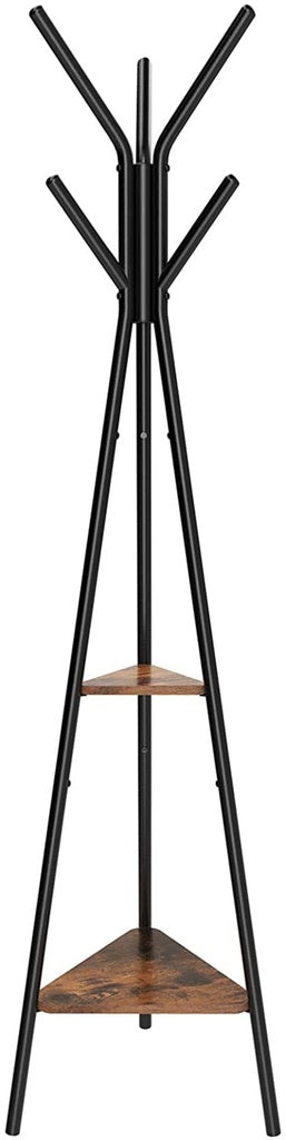 VASAGLE Vintage Coat Rack Stand Black - Cosy Abode
