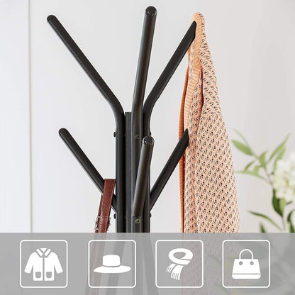 VASAGLE Vintage Coat Rack Stand Black - Cosy Abode
