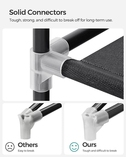 SONGMICS Non-Woven Fabric Wardrobe Bedroom Furniture Storage Black - Cosy Abode