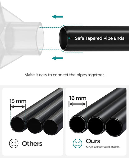 SONGMICS Non-Woven Fabric Wardrobe Bedroom Furniture Storage Black - Cosy Abode