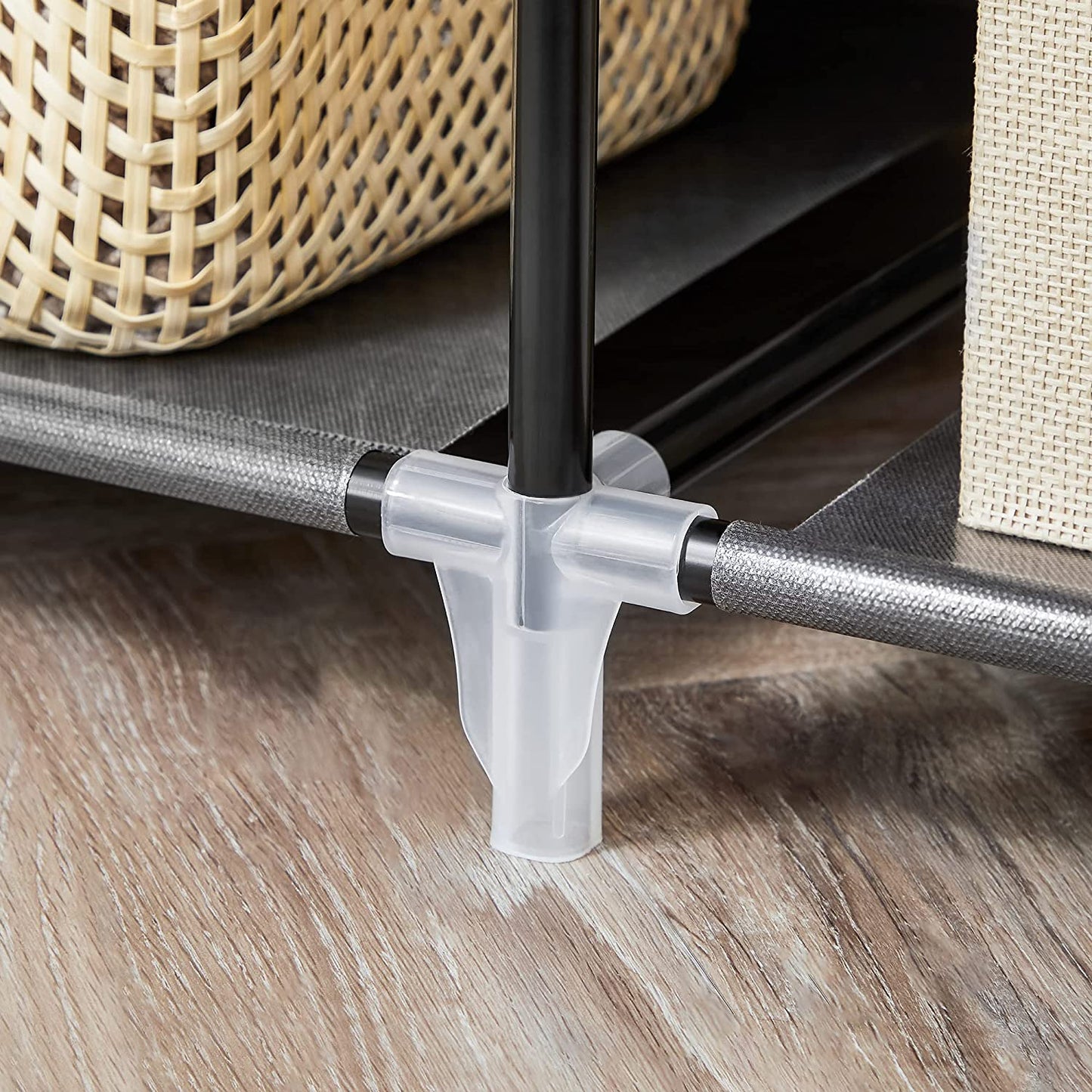 SONGMICS Non-Woven Fabric Wardrobe Bedroom Furniture Storage Black - Cosy Abode