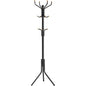 SONGMICS Metal Coat Rack 182 cm Tall Hall Tree Black - Cosy Abode
