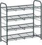SONGMICS 4-Tier Shoe Rack Storage 16 Pairs Organizer Gray - Cosy Abode
