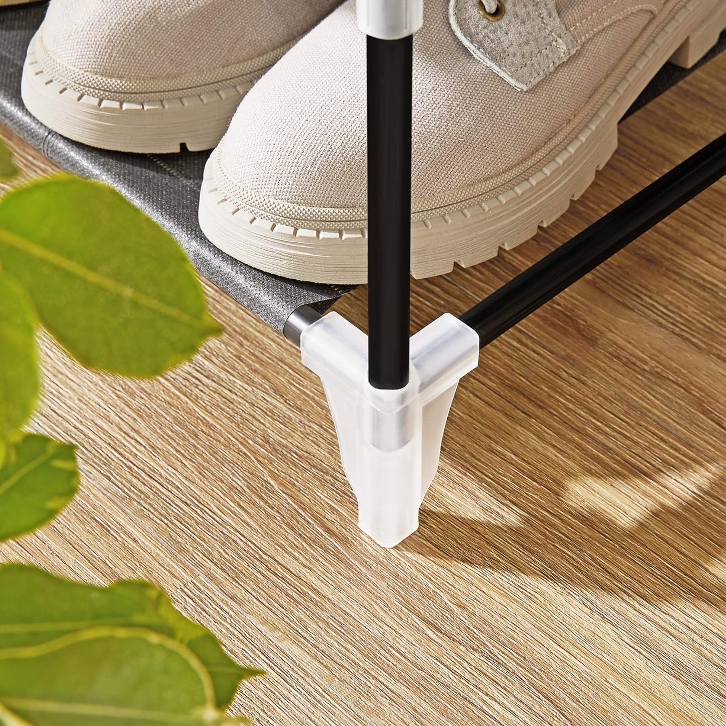 SONGMICS 7 Tier Shoe Rack for 14-20 Pairs of Shoes Nonwoven Fabric Cover Black - Cosy Abode