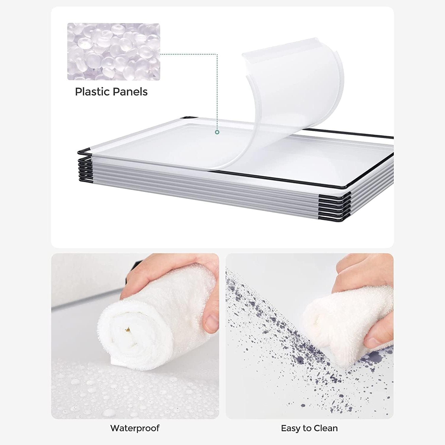 SONGMICS 15 Slot Storage Shelf Customizable Design Rectangular Storage Organiser White - Cosy Abode