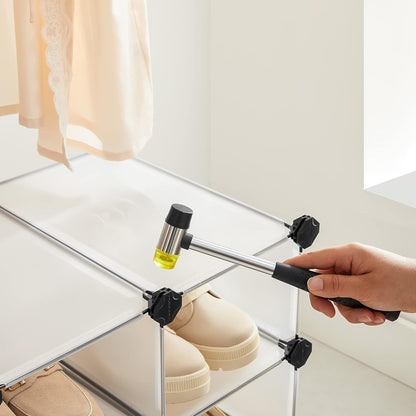 SONGMICS 15 Slot Storage Shelf Customizable Design Rectangular Storage Organiser White - Cosy Abode