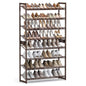 SONGMICS 8-Tier Shoe Rack Storage 32 pairs with Adjustable Shelves Bronze - Cosy Abode