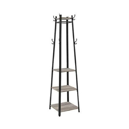 VASAGLE Coat Rack 3 Shelves Greige - Cosy Abode