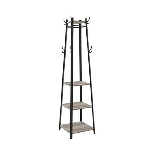 VASAGLE Coat Rack 3 Shelves Greige - Cosy Abode