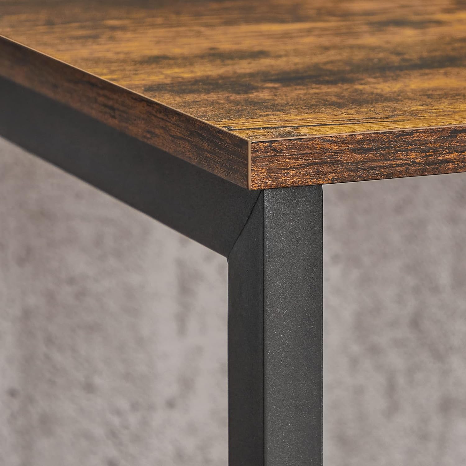 VASAGLE Lowboard TV Cabinet for TVs up to 60 Inches with Open Compartments Vintage Brown/Black - Cosy Abode