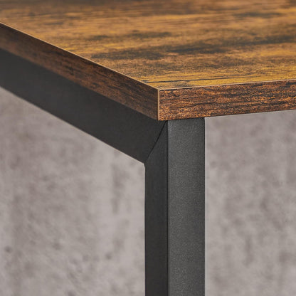 VASAGLE Lowboard TV Cabinet for TVs up to 60 Inches with Open Compartments Vintage Brown/Black - Cosy Abode