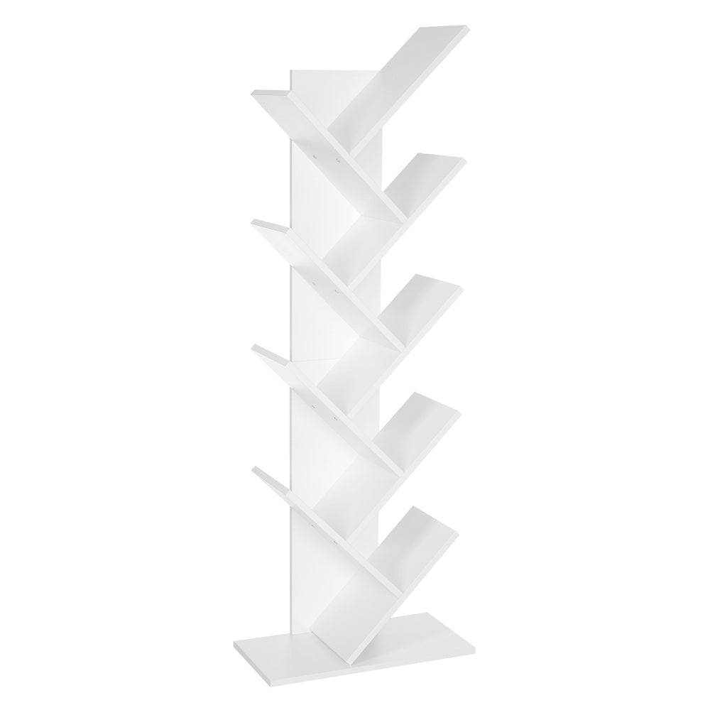 VASAGLE Tree Bookshelf 8 Tier White - Cosy Abode