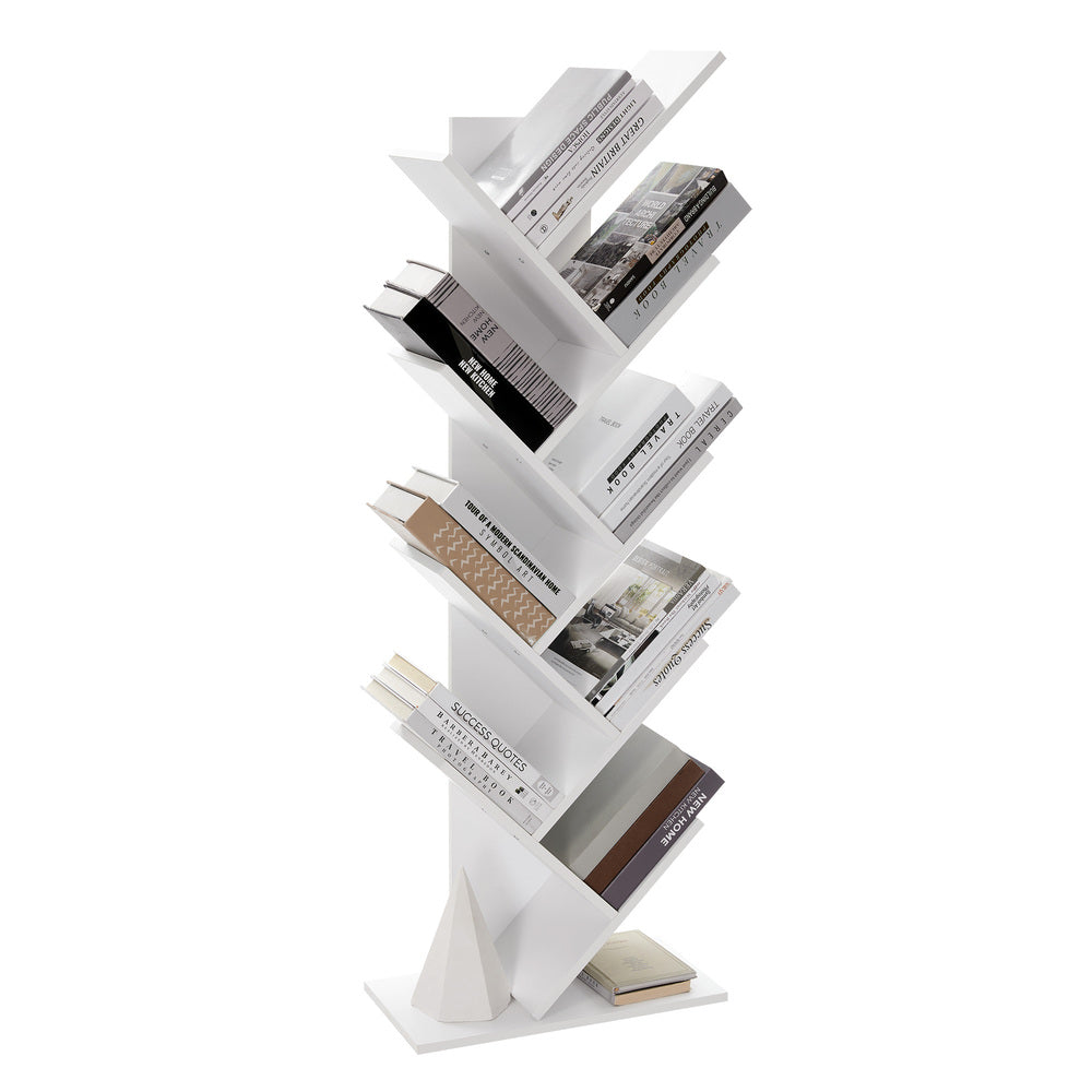 VASAGLE Tree Bookshelf 8 Tier White - Cosy Abode