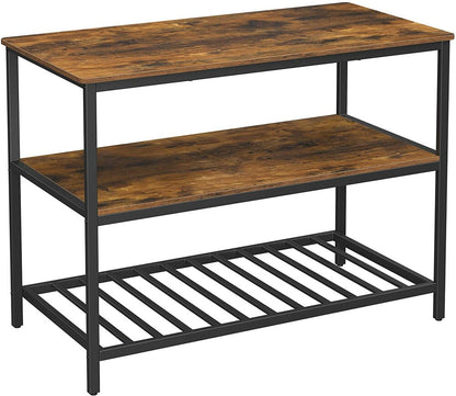 VASAGLE Kitchen Shelf Rustic Brown and Black - Cosy Abode