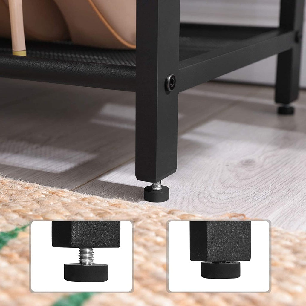 VASAGLE Shoe Rack 3 Tier Greige - Cosy Abode