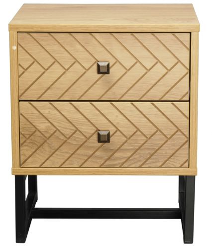 Malaga 2 Drawer Bedside Table - Cosy Abode