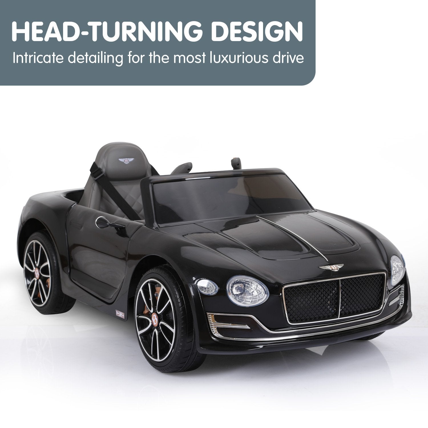 Kahuna Bentley Exp 12 Licensed Speed 6E Electric Kids Ride On Car Black - Cosy Abode