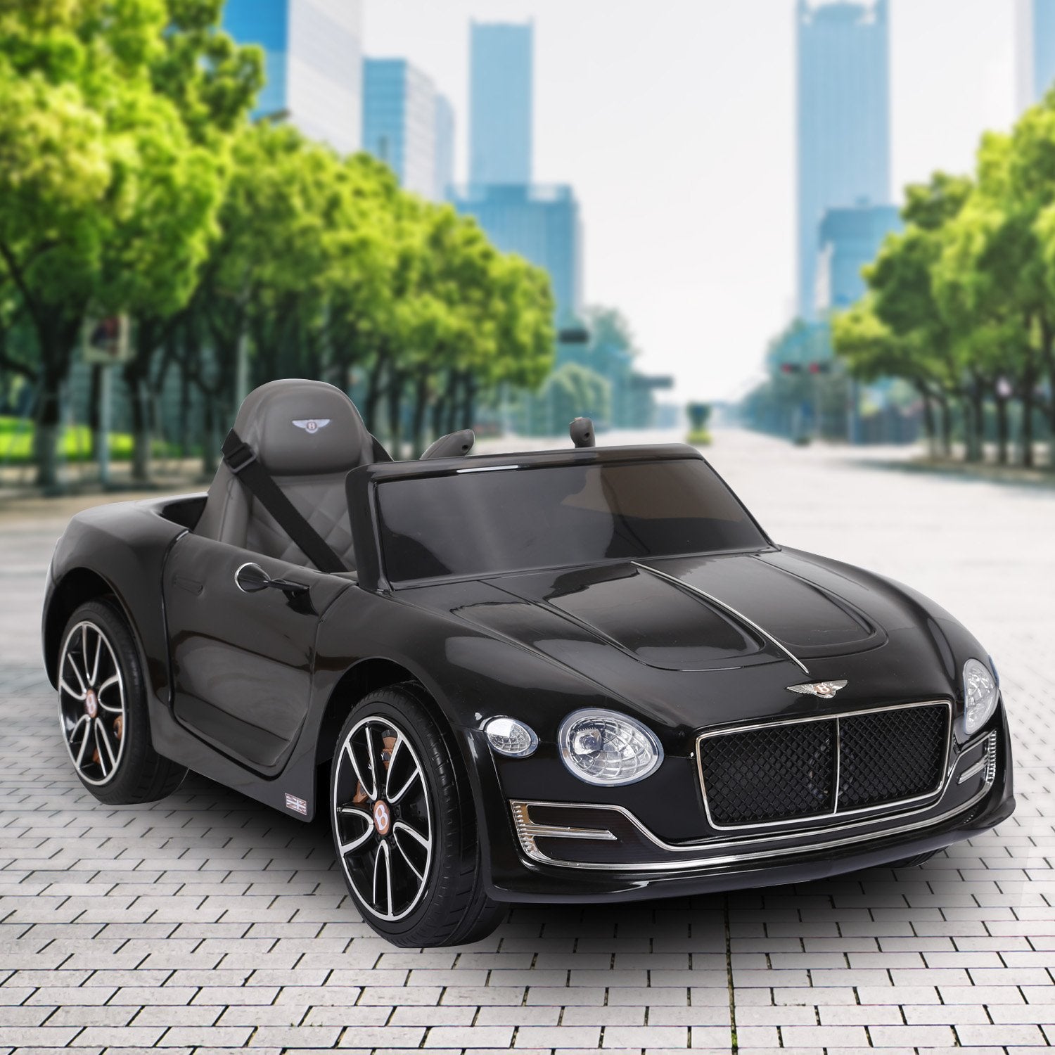 Kahuna Bentley Exp 12 Licensed Speed 6E Electric Kids Ride On Car Black - Cosy Abode
