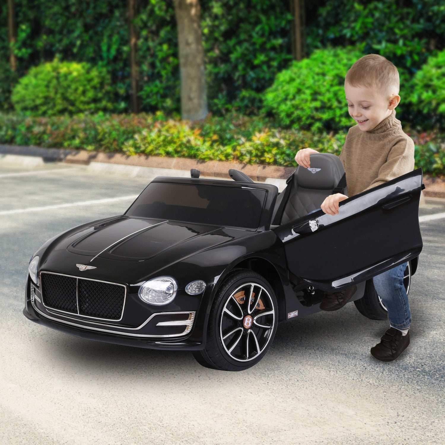 Kahuna Bentley Exp 12 Licensed Speed 6E Electric Kids Ride On Car Black - Cosy Abode