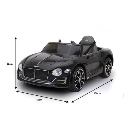 Kahuna Bentley Exp 12 Licensed Speed 6E Electric Kids Ride On Car Black - Cosy Abode