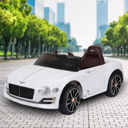Kahuna Bentley Exp 12 Speed 6E Licensed Kids Ride On Electric Car Remote Control - White - Cosy Abode