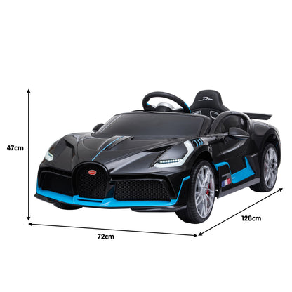 Kahuna Licensed Bugatti Divo Kids Electric Ride On Car - Black - Cosy Abode