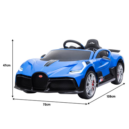 Kahuna Licensed Bugatti Divo Kids Electric Ride On Car - Blue - Cosy Abode
