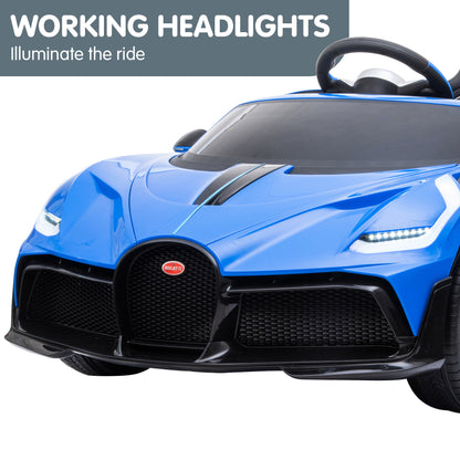 Kahuna Licensed Bugatti Divo Kids Electric Ride On Car - Blue - Cosy Abode