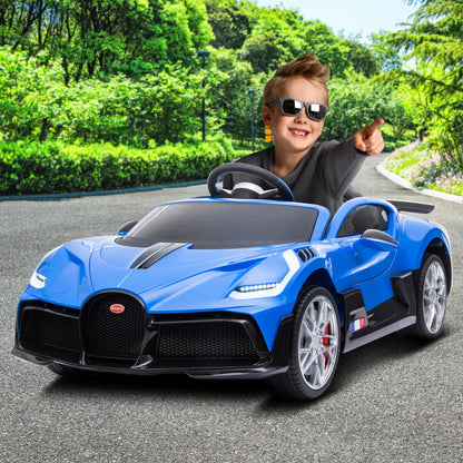 Kahuna Licensed Bugatti Divo Kids Electric Ride On Car - Blue - Cosy Abode