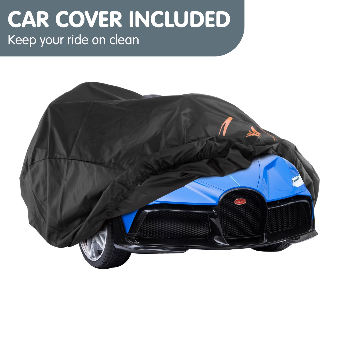Kahuna Licensed Bugatti Divo Kids Electric Ride On Car - Blue - Cosy Abode