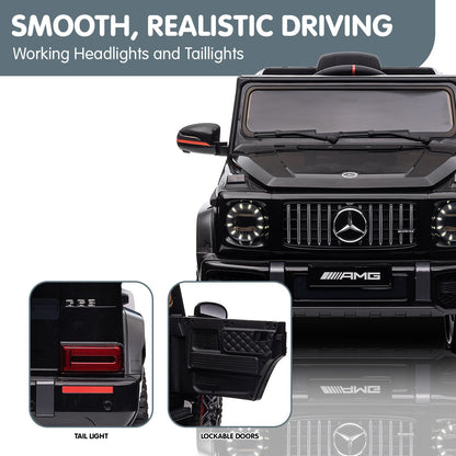Kahuna Mercedes Benz AMG G63 Licensed Kids Ride On Electric Car Remote Control - Black - Cosy Abode