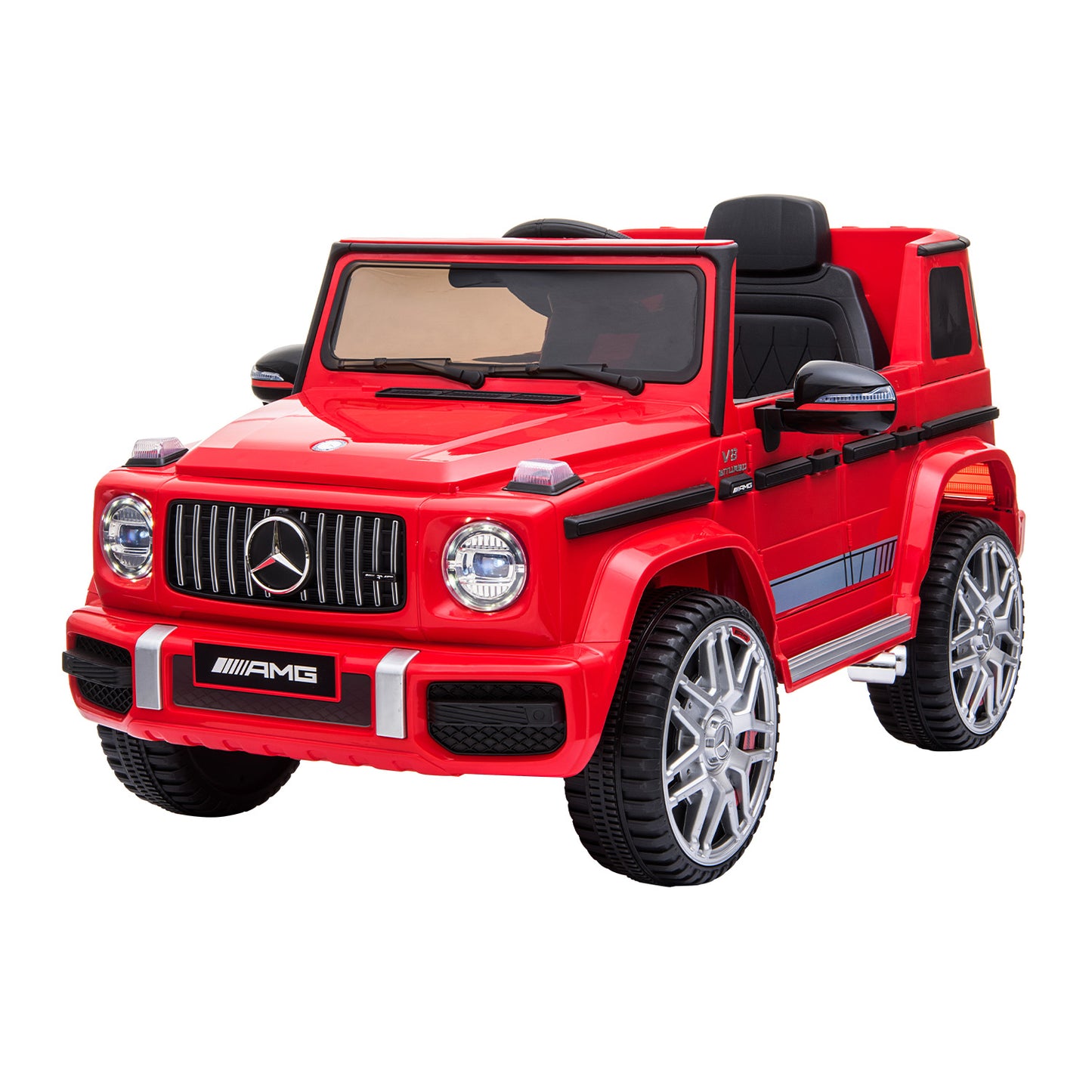 Kahuna Mercedes Benz AMG G63 Licensed Kids Ride On Electric Car Remote Control - Red - Cosy Abode