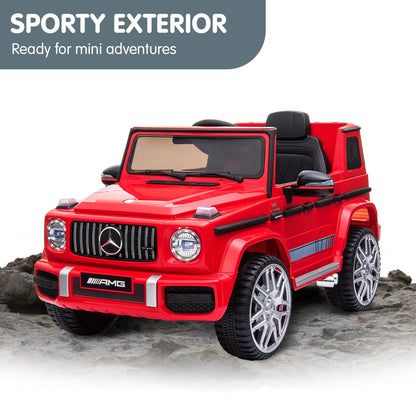Kahuna Mercedes Benz AMG G63 Licensed Kids Ride On Electric Car Remote Control - Red - Cosy Abode