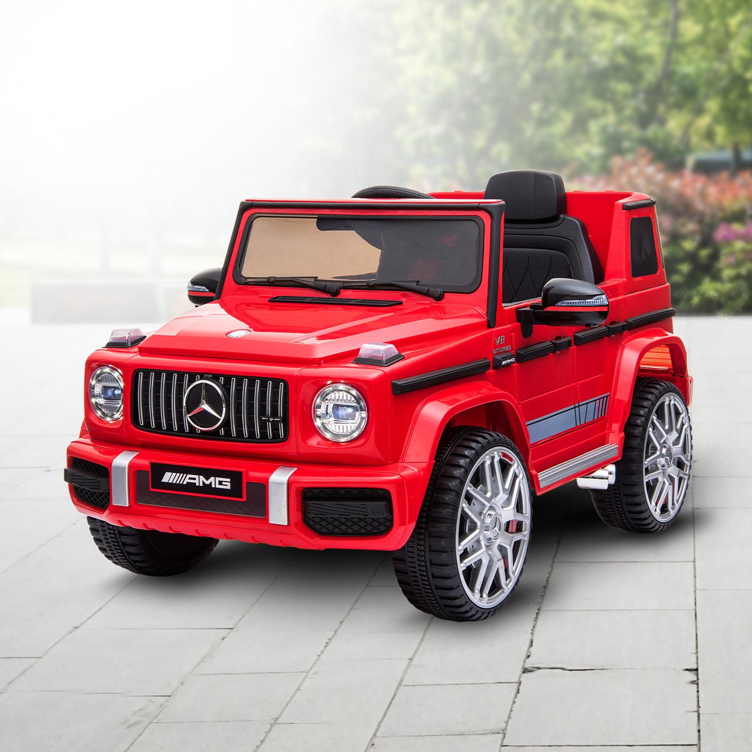 Kahuna Mercedes Benz AMG G63 Licensed Kids Ride On Electric Car Remote Control - Red - Cosy Abode