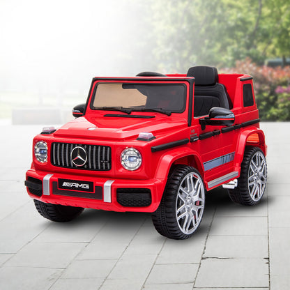 Kahuna Mercedes Benz AMG G63 Licensed Kids Ride On Electric Car Remote Control - Red - Cosy Abode