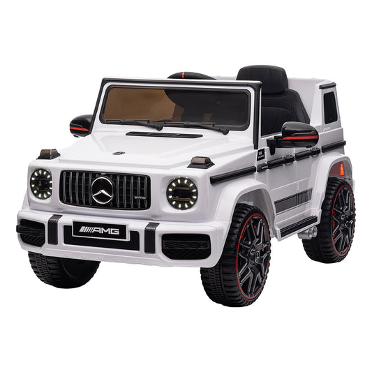 Kahuna Mercedes Benz AMG G63 Licensed Kids Ride On Electric Car Remote Control - White - Cosy Abode