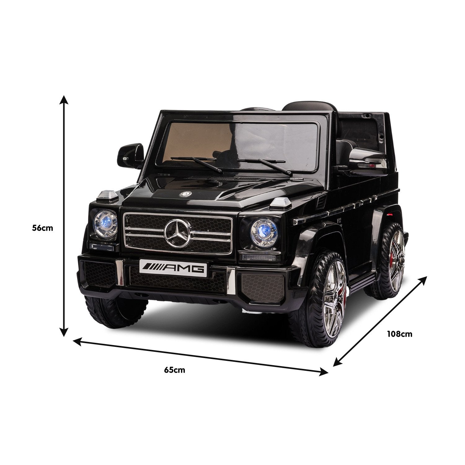 Kahuna Mercedes Benz AMG G65 Licensed Kids Ride On Electric Car Remote Control - Black - Cosy Abode