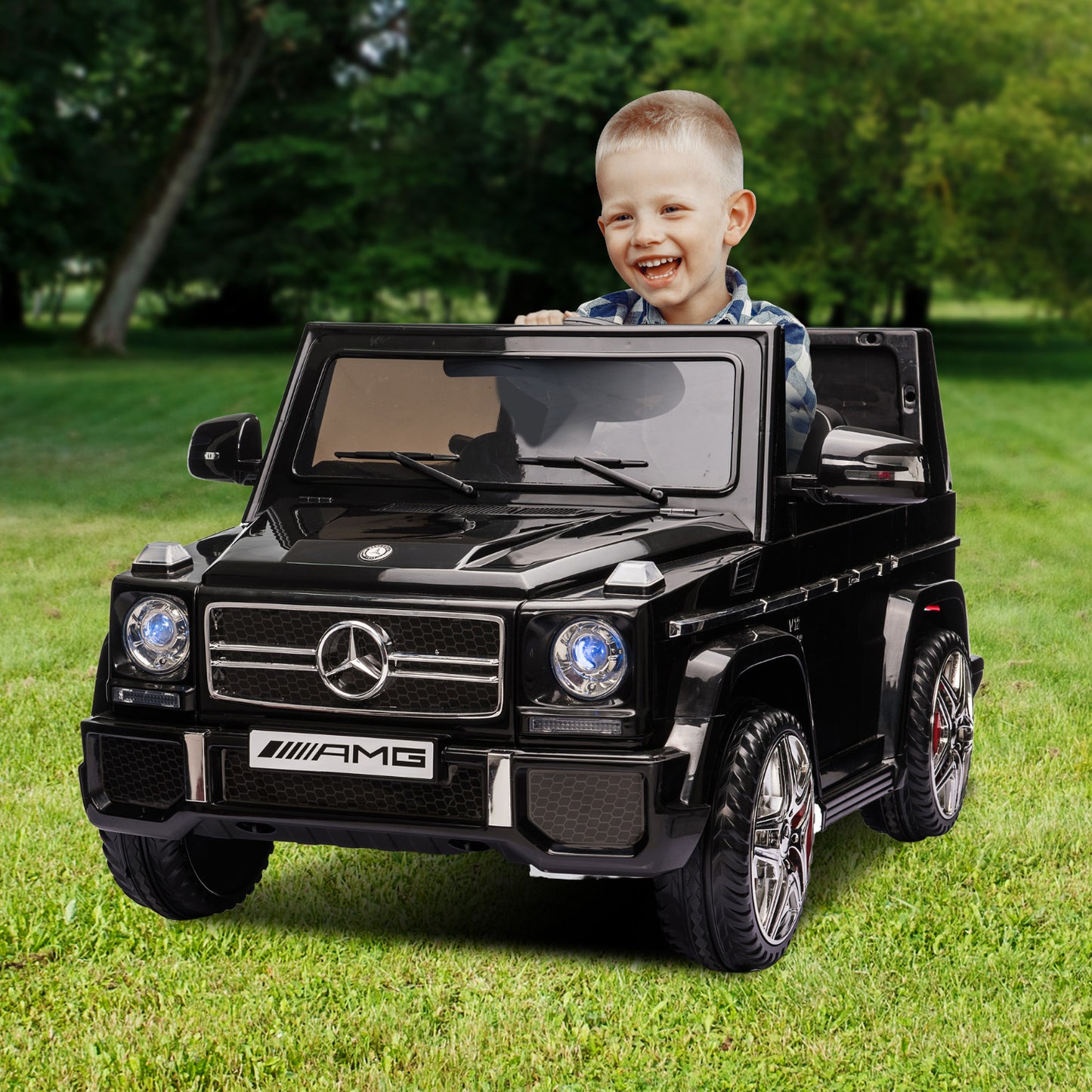 Kahuna Mercedes Benz AMG G65 Licensed Kids Ride On Electric Car Remote Control - Black - Cosy Abode