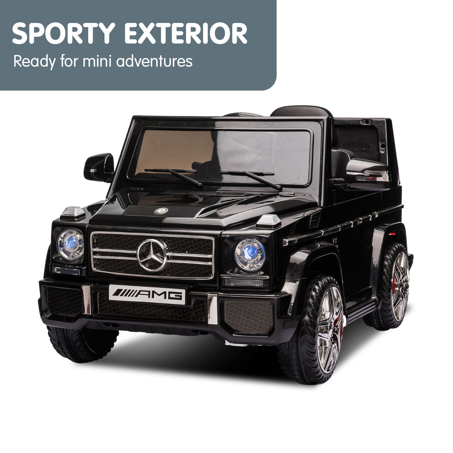 Kahuna Mercedes Benz AMG G65 Licensed Kids Ride On Electric Car Remote Control - Black - Cosy Abode