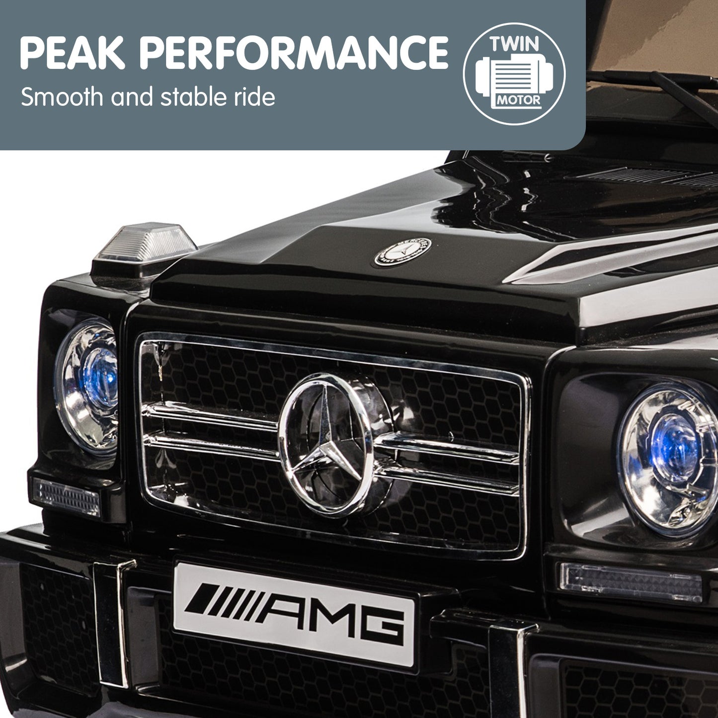 Kahuna Mercedes Benz AMG G65 Licensed Kids Ride On Electric Car Remote Control - Black - Cosy Abode
