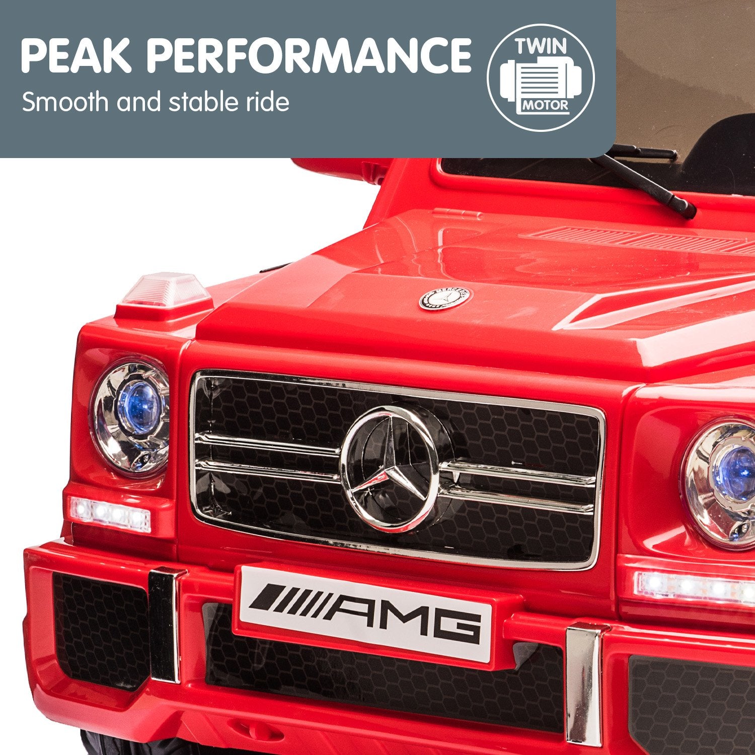 Kahuna Mercedes Benz AMG G65 Licensed Kids Ride On Electric Car with RC - Red - Cosy Abode