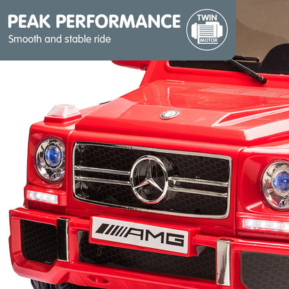 Kahuna Mercedes Benz AMG G65 Licensed Kids Ride On Electric Car with RC - Red - Cosy Abode