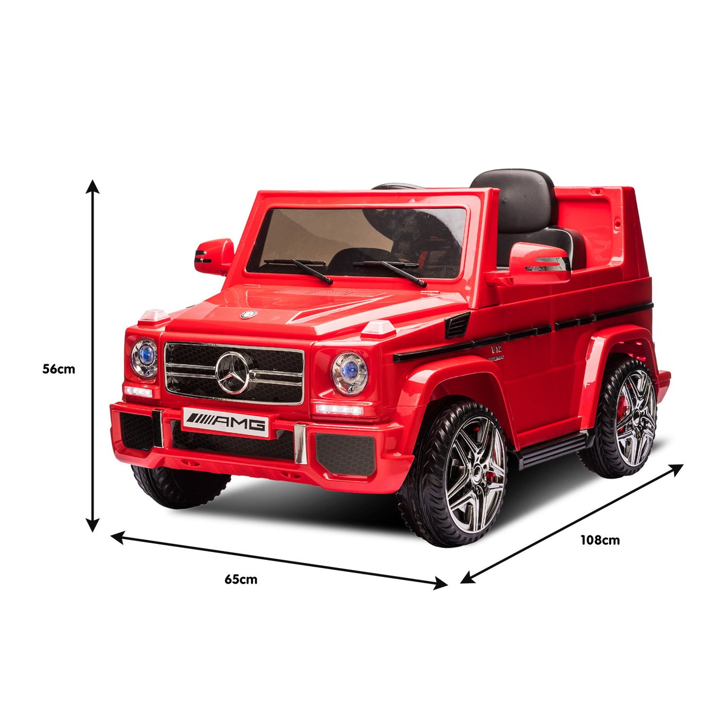 Kahuna Mercedes Benz AMG G65 Licensed Kids Ride On Electric Car with RC - Red - Cosy Abode