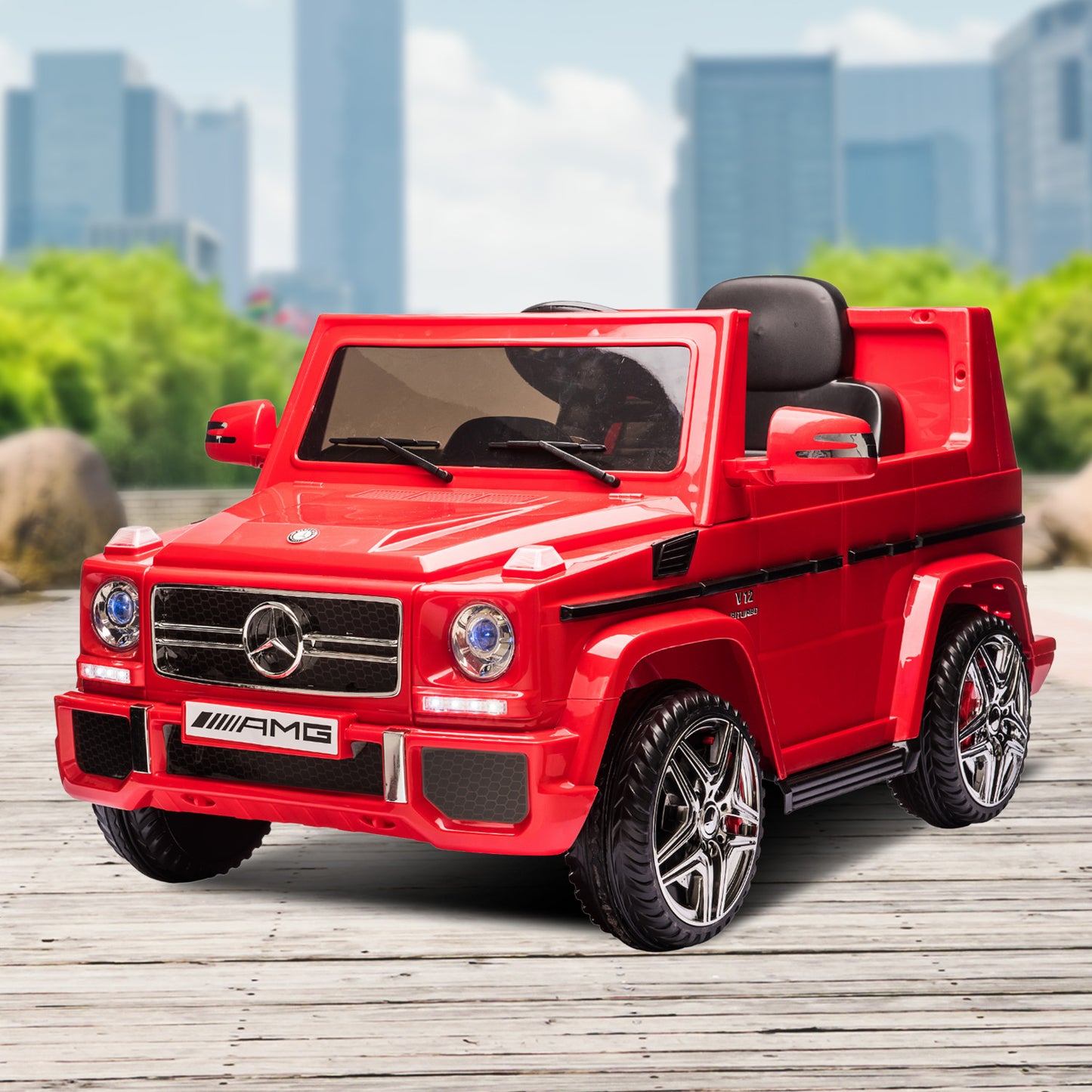 Kahuna Mercedes Benz AMG G65 Licensed Kids Ride On Electric Car with RC - Red - Cosy Abode