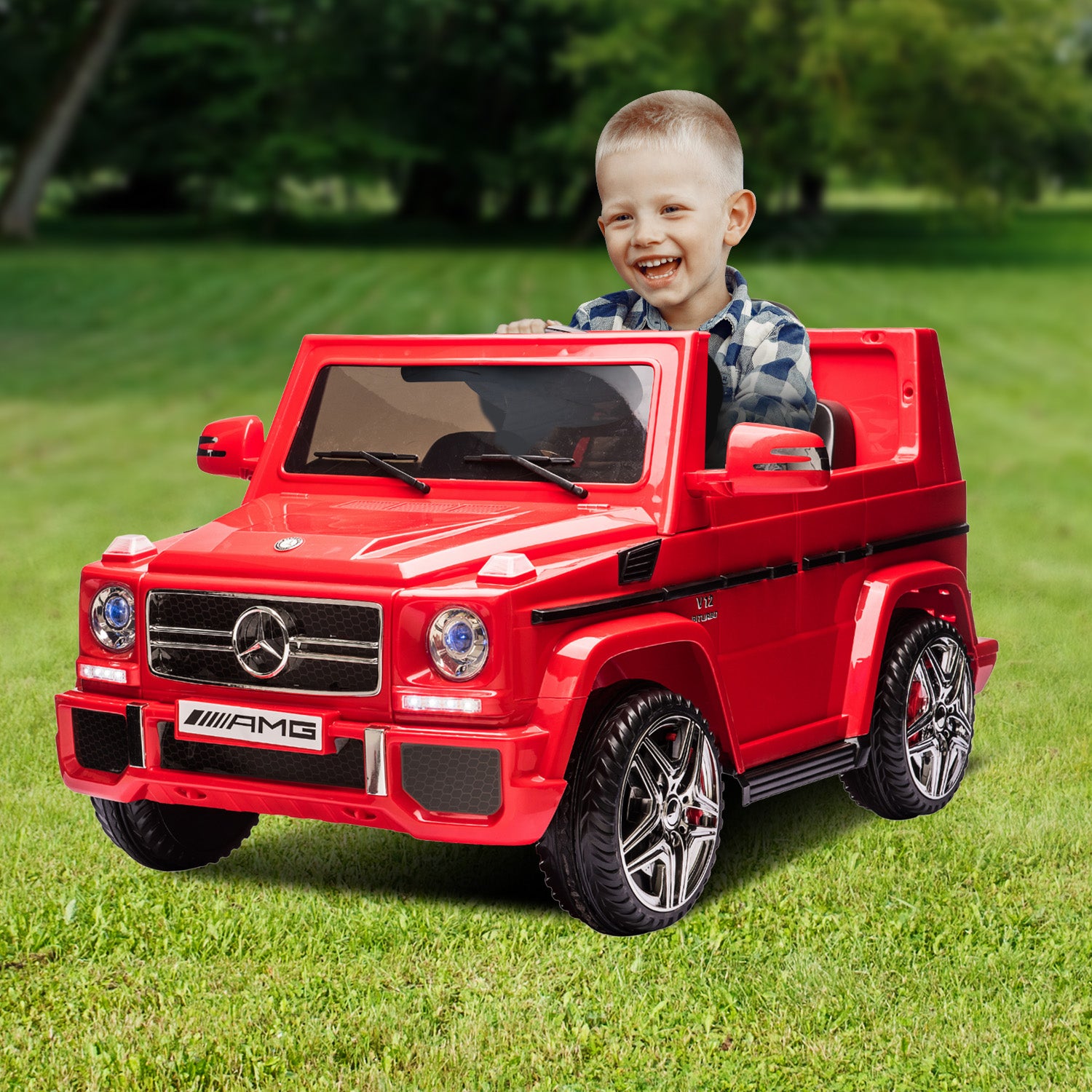 Kahuna Mercedes Benz AMG G65 Licensed Kids Ride On Electric Car with RC - Red - Cosy Abode