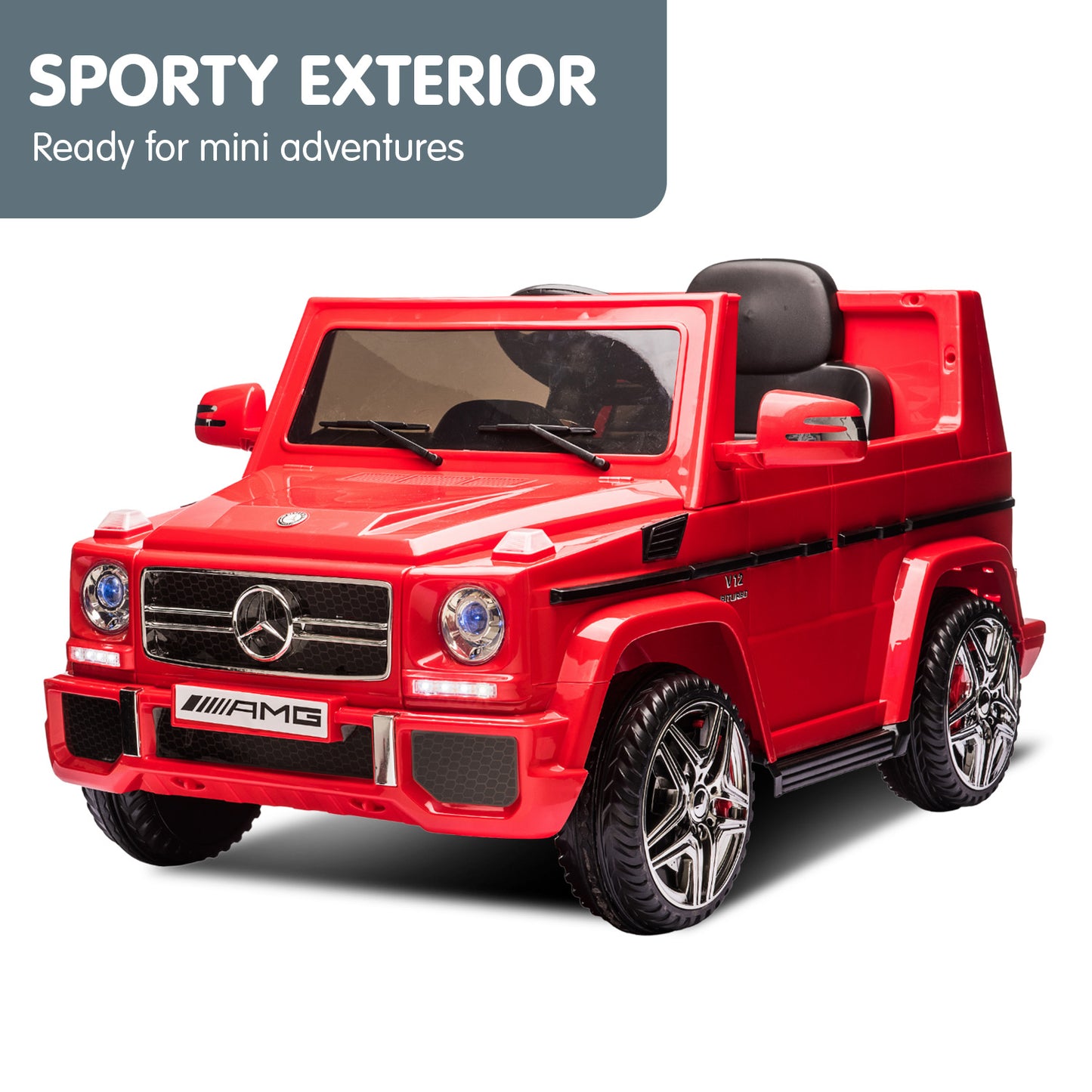 Kahuna Mercedes Benz AMG G65 Licensed Kids Ride On Electric Car with RC - Red - Cosy Abode
