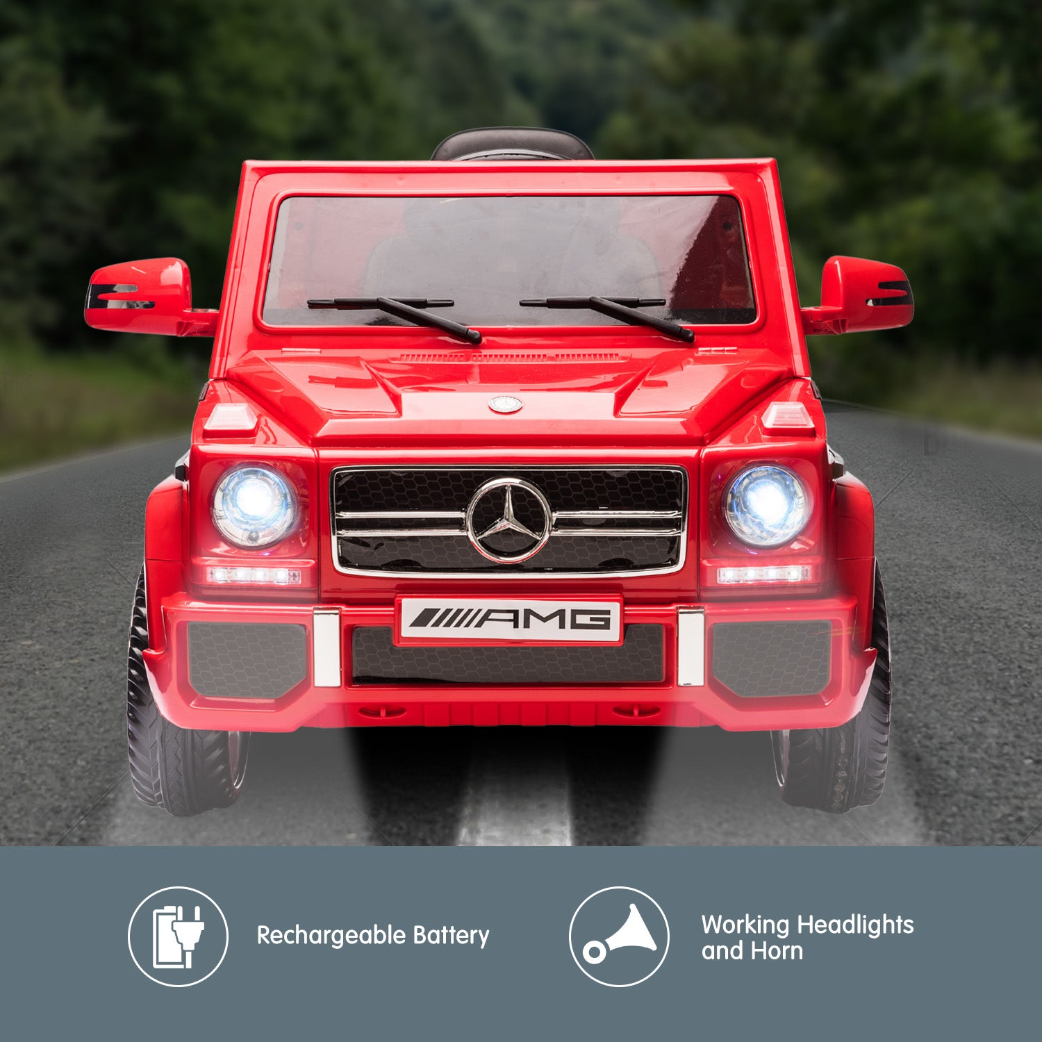 Kahuna Mercedes Benz AMG G65 Licensed Kids Ride On Electric Car with RC - Red - Cosy Abode